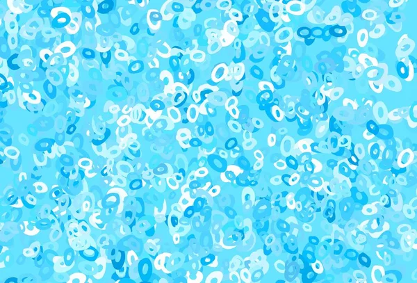 Modèle Vectoriel Bleu Clair Rouge Avec Des Cercles Bulles Floues — Image vectorielle