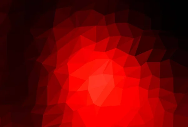 ライトレッドベクトル抽象多角形カバー 三角形で構成された輝くイラスト 携帯電話の背景のテンプレート — ストックベクタ