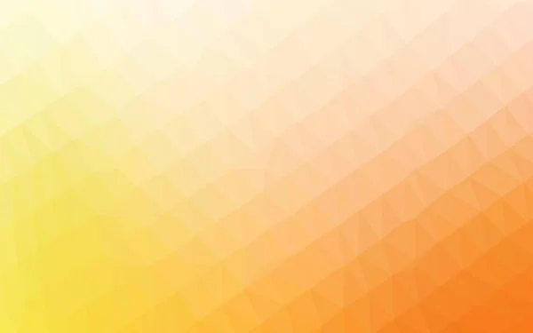 Hellgelbe Orangefarbene Vektor Abstrakte Polygonale Textur — Stockvektor