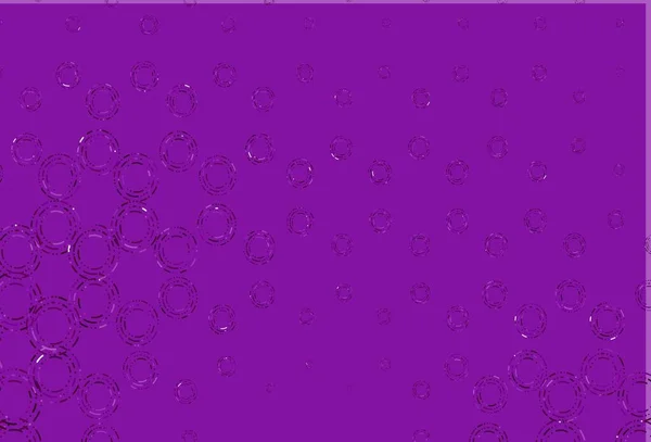 Layout Vetorial Roxo Claro Com Formas Círculo Glitter Ilustração Abstrata — Vetor de Stock