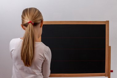 Children - Blackboard with child clipart