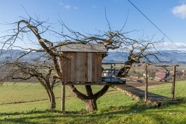 Tree House - Cottage - Farm — Stock Photo, Image