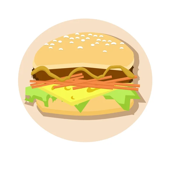 Cheeseburger — Wektor stockowy