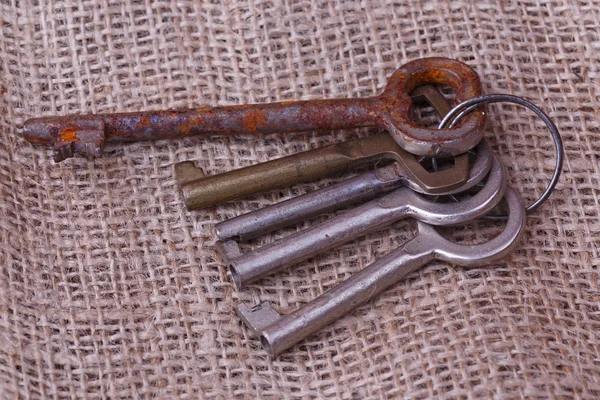 Bunch of old keys — Stock Photo, Image