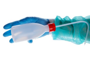 El yıkama şişeyle