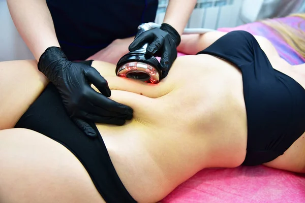 Aperto Pele Massagem Vácuo Cosmetologia Hardware Cuidado Com Corpo Escultura — Fotografia de Stock