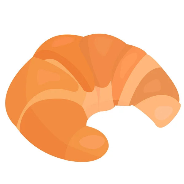 Rysunki Wektora Croissanta Odizolowane Zestaw Piekarniczy — Wektor stockowy