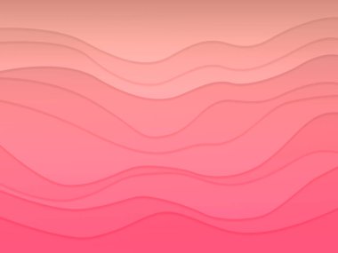 Pembe dalga katmanı şekilli zigzag desenli kavram soyut arkaplan düz tasarım tasarımı illüstrasyonu.