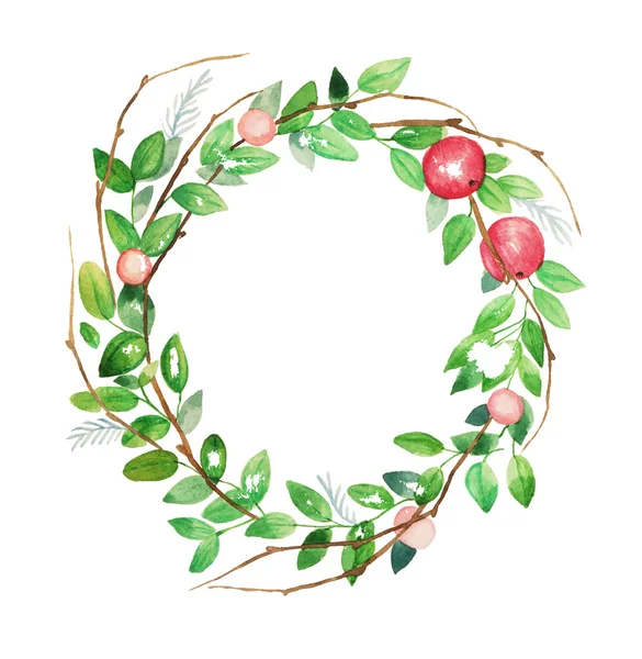 Watercolor floral wreath — Stock Illustration Watercolor floral wreath Royalty Free Stock Vectors