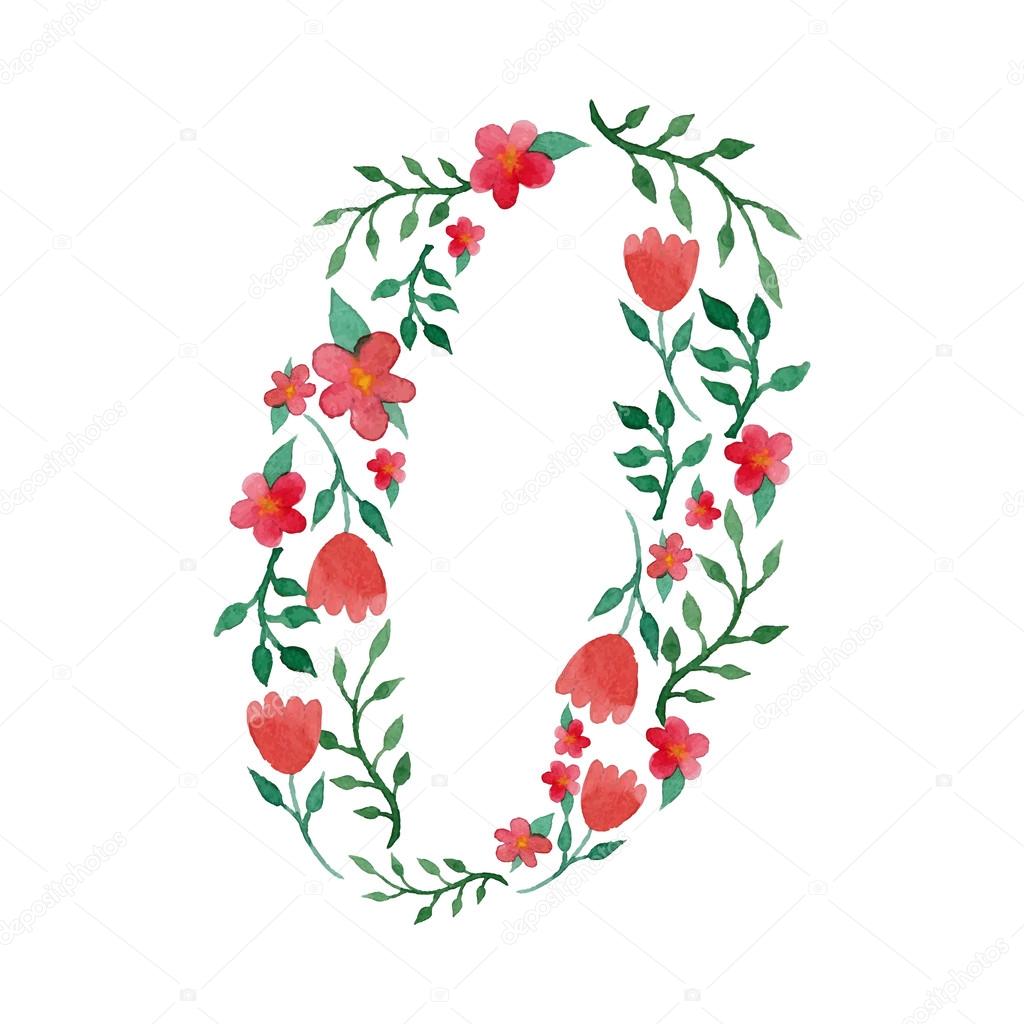 Royal Floral Number 0 U2014 Stock Vector U00a9 Dinal 58489795