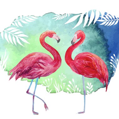 Download Illustration Flamingos Free Vector Eps Cdr Ai Svg Vector Illustration Graphic Art
