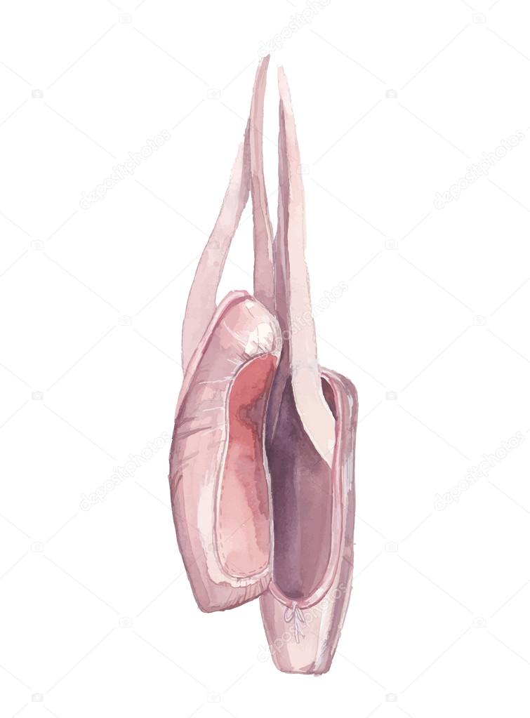Featured image of post Pointe Ballet Shoes Vector Pink ballerina shoes ballet pointe shoes with vector image
