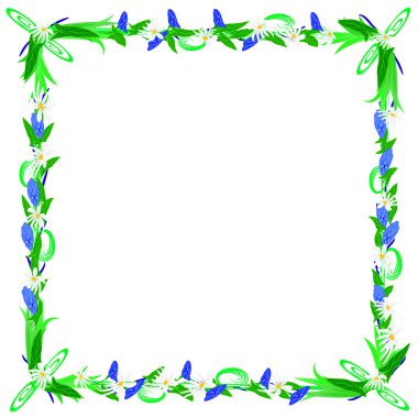 Frame colors on a white background