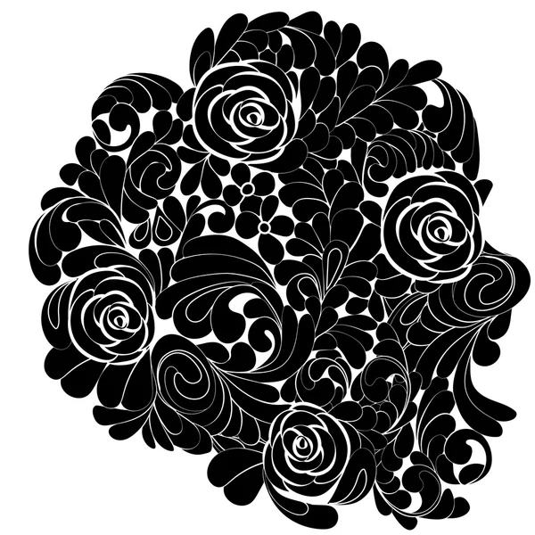 Ornement abstrait floral — Image vectorielle