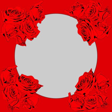 çiçekli gri bir arka plan üzerinde yükseldi