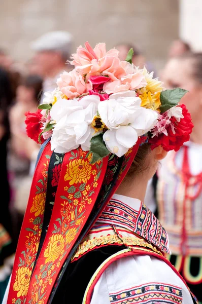 Detalle Uno Los Trajes Populares Polonia — Foto de Stock