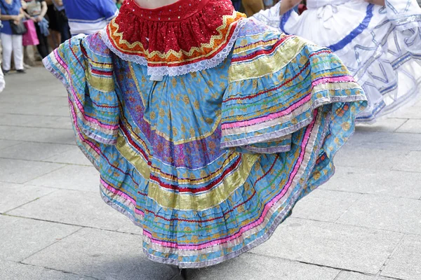 Vrouw Een Traditioneel Volkskostuum Uit Nicaragua — Stockfoto