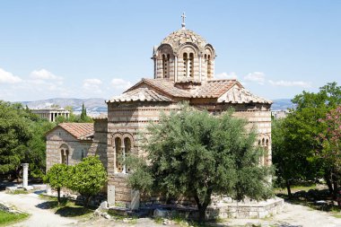 Antik Agora, Atina, Yunanistan 'daki Bizans Kilisesi (Solakis' in Kutsal Havarileri)