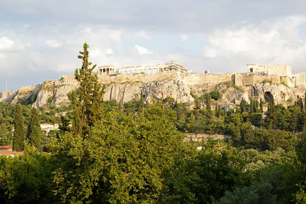 Antigua Ciudadela Acrópolis Atenas Grecia — Foto de Stock