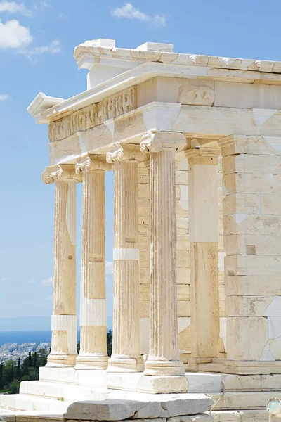 Templo Atenea Nike Colina Acrópolis Atenas Grecia — Foto de Stock