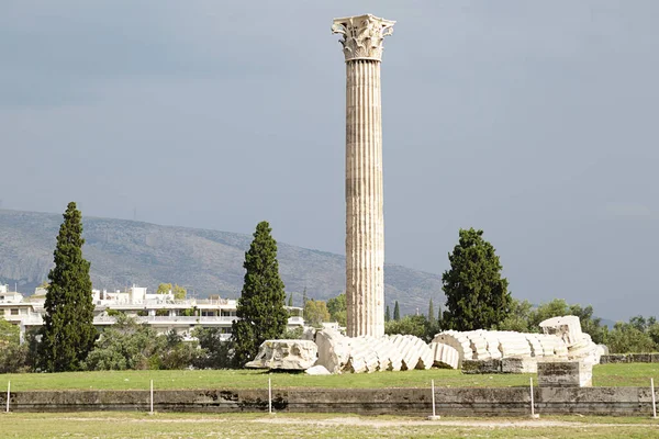 Храм Зевса Олімпійського Олімпійський Афіни Греція — стокове фото