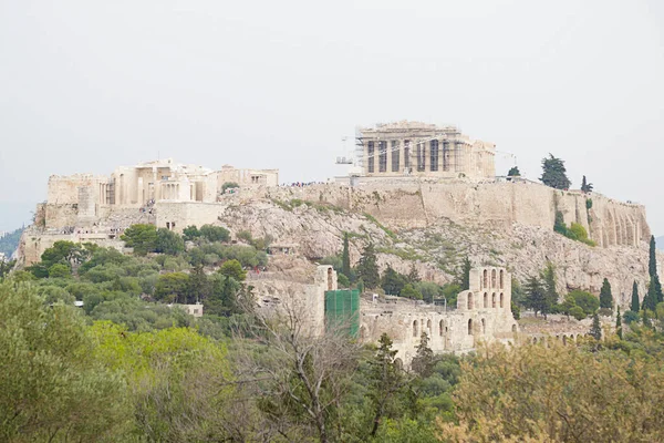 Starověká Citadela Akropole Aténách Řecko — Stock fotografie