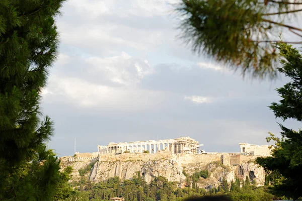 Antiga Cidadela Acrópole Atenas Grécia — Fotografia de Stock