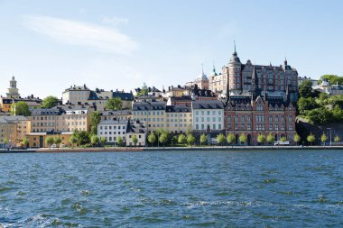 View of Sodermalm a district and island in central Stockholm, Sweden clipart