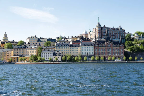 Uitzicht Sodermalm Een Wijk Eiland Het Centrum Van Stockholm Zweden — Stockfoto