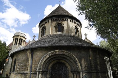 Cambridge, İngiltere 'deki Kutsal Mezar Kilisesi (Yuvarlak Kilise).