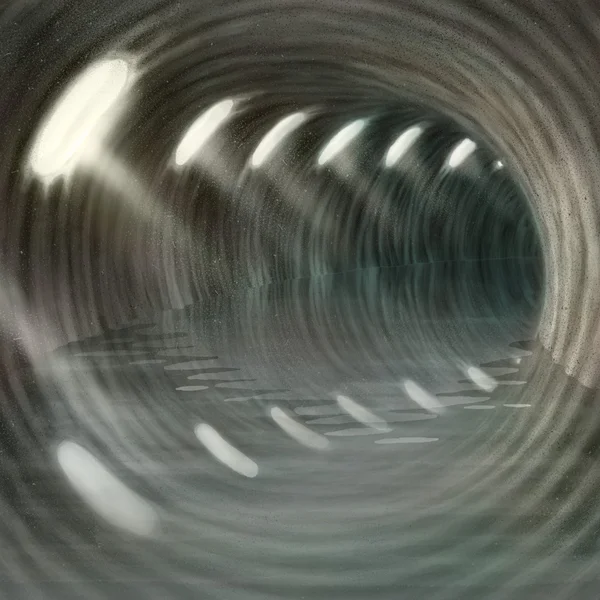 Таинственный туннель Стоковое Изображение