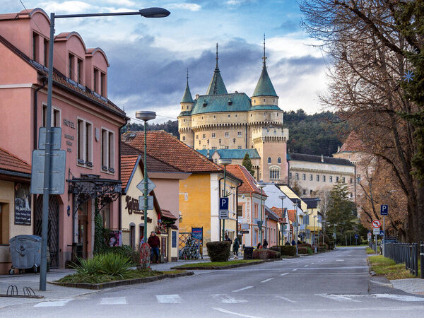 Bojnice castle, gothic, renaissance, national cultural monument, Slovakia.