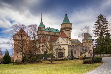 Bojnice Kalesi, Gotik, Rönesans, Ulusal Kültür Anıtı, Slovakya.