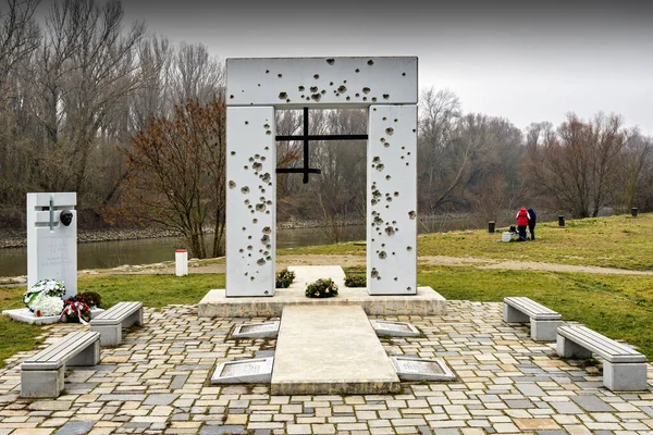 Monumento Las Víctimas Del Comunismo Bratislava Devin Eslovaquia — Foto de Stock