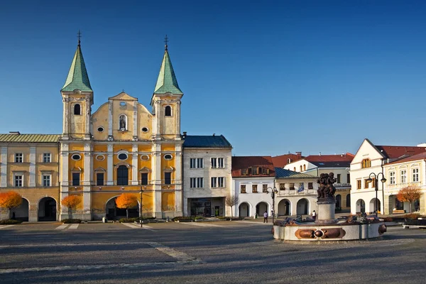 Praça Mariana Zilina Zilina Eslováquia — Fotografia de Stock