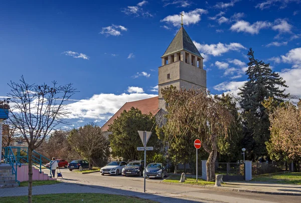 Evangelisch Kubistische Kirche Prievoz Bratislava Slowakei — Stockfoto