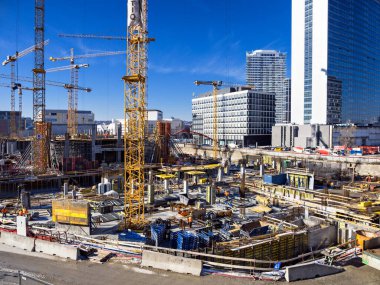 Construction Department store Eurovea 2, Bratislava, Slovakia.