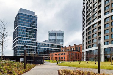 Mlynske nivy 2, Bratislava, yeni inşaat, Slovakya.