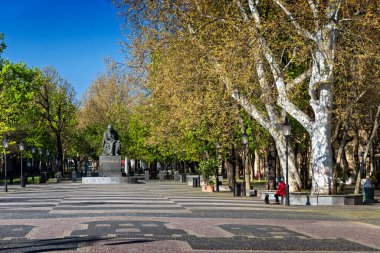 Hviezdoslav Meydanı, Heykel, Hviezdoslav, Şair, Ulusal Uyanış, Bratislava, Slovakya.