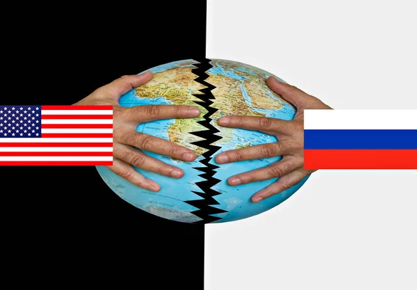 Conflitto Tra Usa Russia Guerra Fredda — Foto Stock