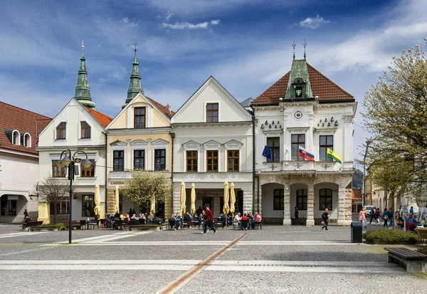 Zilina City Hall Município Praça Marianske Edifício Histórico Eslováquia — Fotografia de Stock