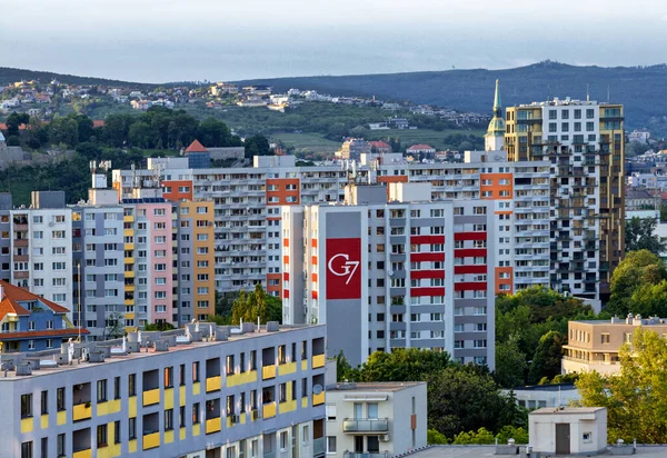 Petrzalka Distrito Edificio Moderno Bratislava Eslovaquia — Foto de Stock