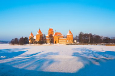 iyi bilinen Trakai kale