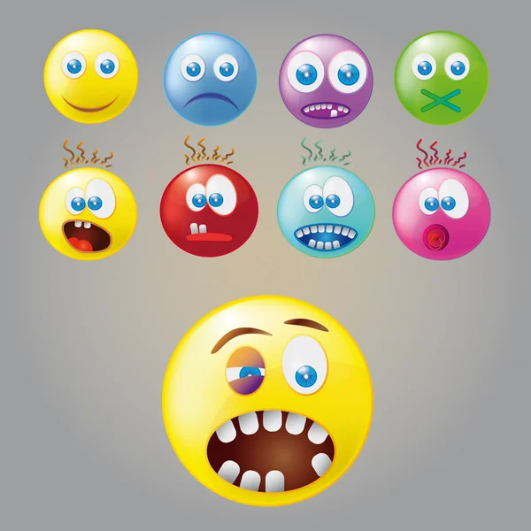 Smileys — Stock Vector