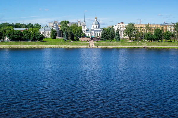 Tver Stadt an der Wolga — Stockfoto