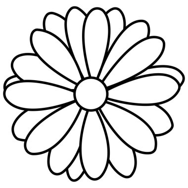 Beyaz arkaplanda izole edilmiş güzel çiçek gradyan vektör tasarımı.