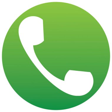 Telefon alıcısı vektör simgesi. Telefon ikonu. Beyaz arkaplanda izole.