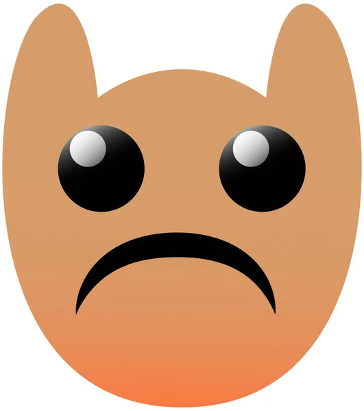 Funny Owl Face Set Big Eyes Sad Kawaii Emoji Icons — Stock Vector