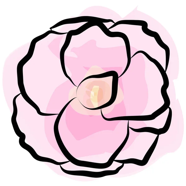 Вектор Квітка Картина Watercolour Floral Епс — стоковий вектор