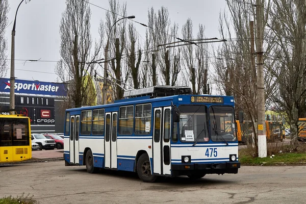 Trolejbusový Autobus Ulici — Stock fotografie